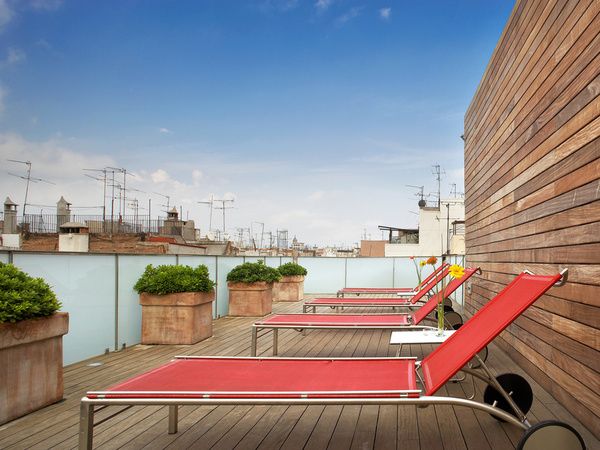 Terraza en la azotea del Mercer House Bòria BCN