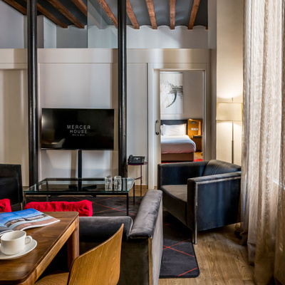 Junior Suite of the Hotel Mercer House Bòria BCN