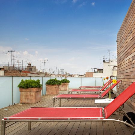 Terraza en la azotea del Mercer House Bòria BCN