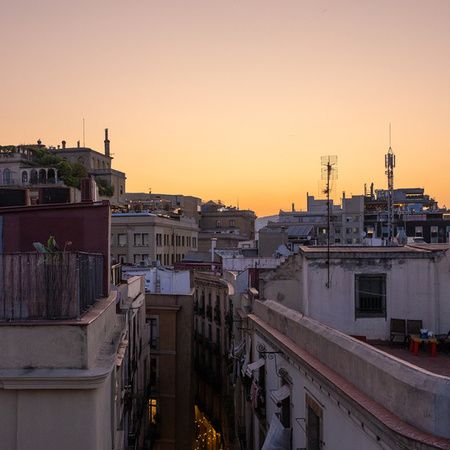 Vista desde la azotea de Mercer House Bòria BCN
